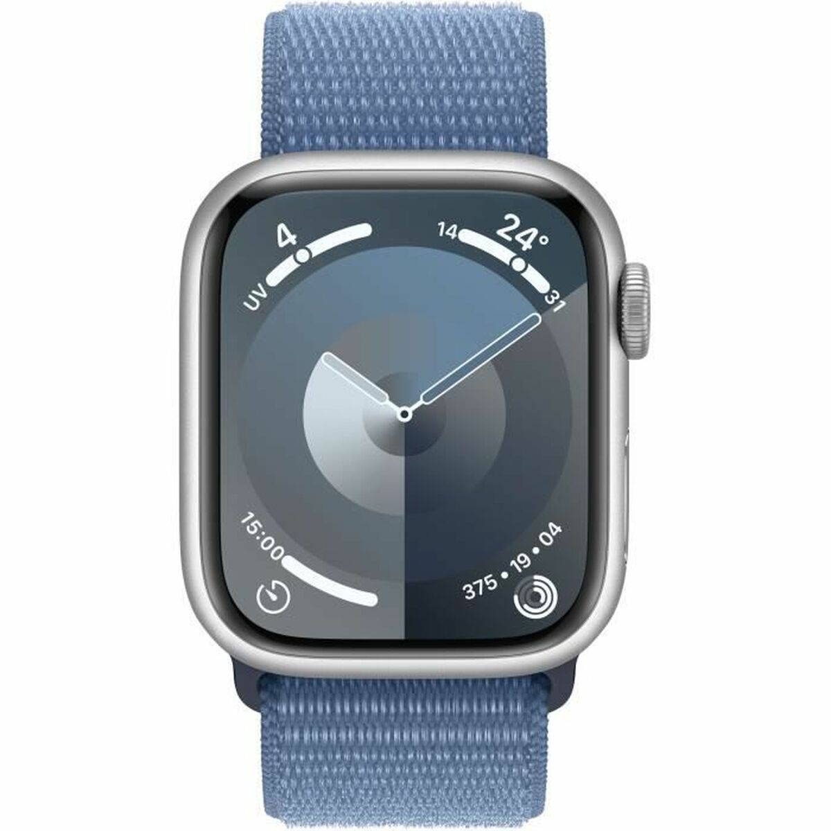 Умные часы Apple Series 9 Синий Серебристый 41 mm-6