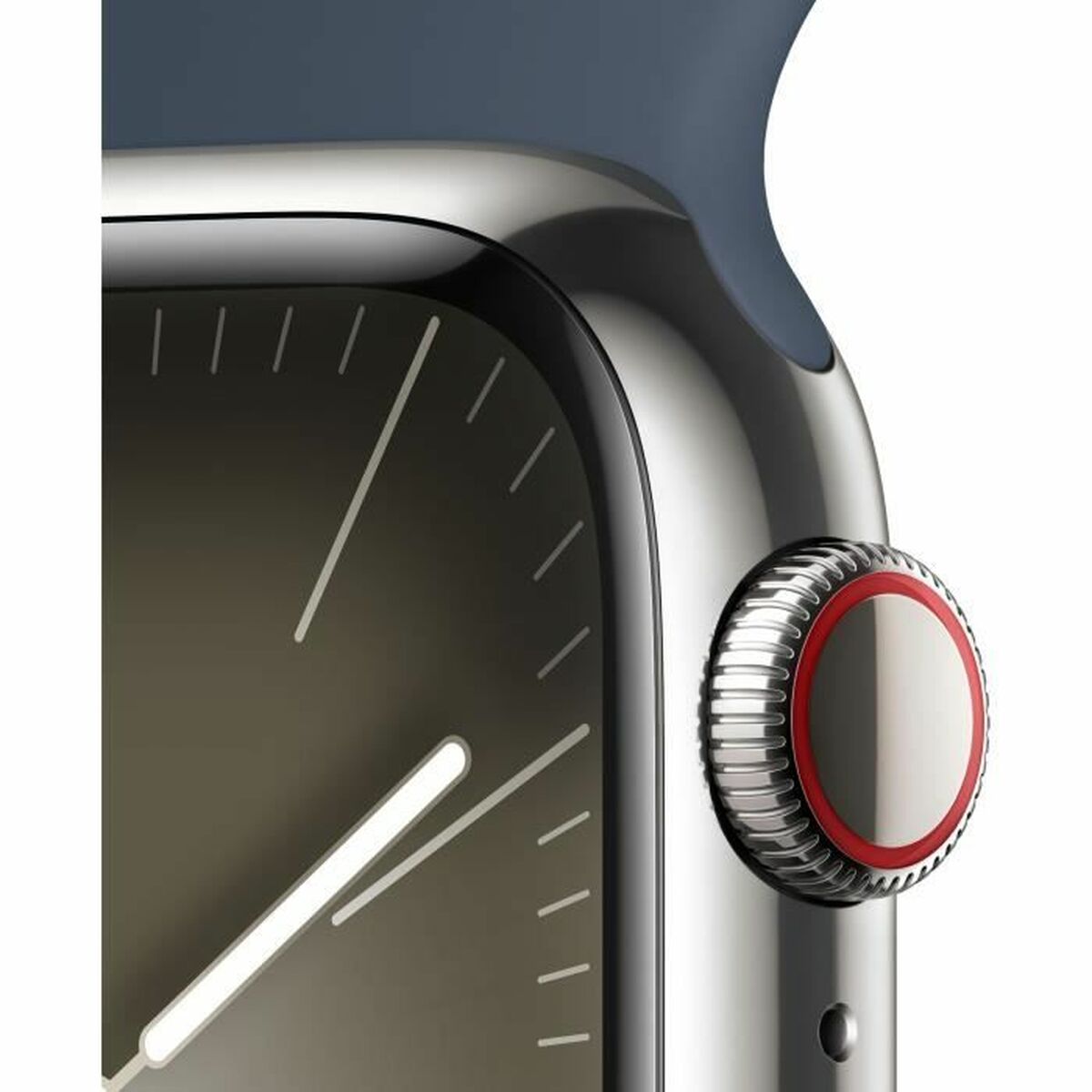 Умные часы Apple Series 9 Синий Серебристый 41 mm-3