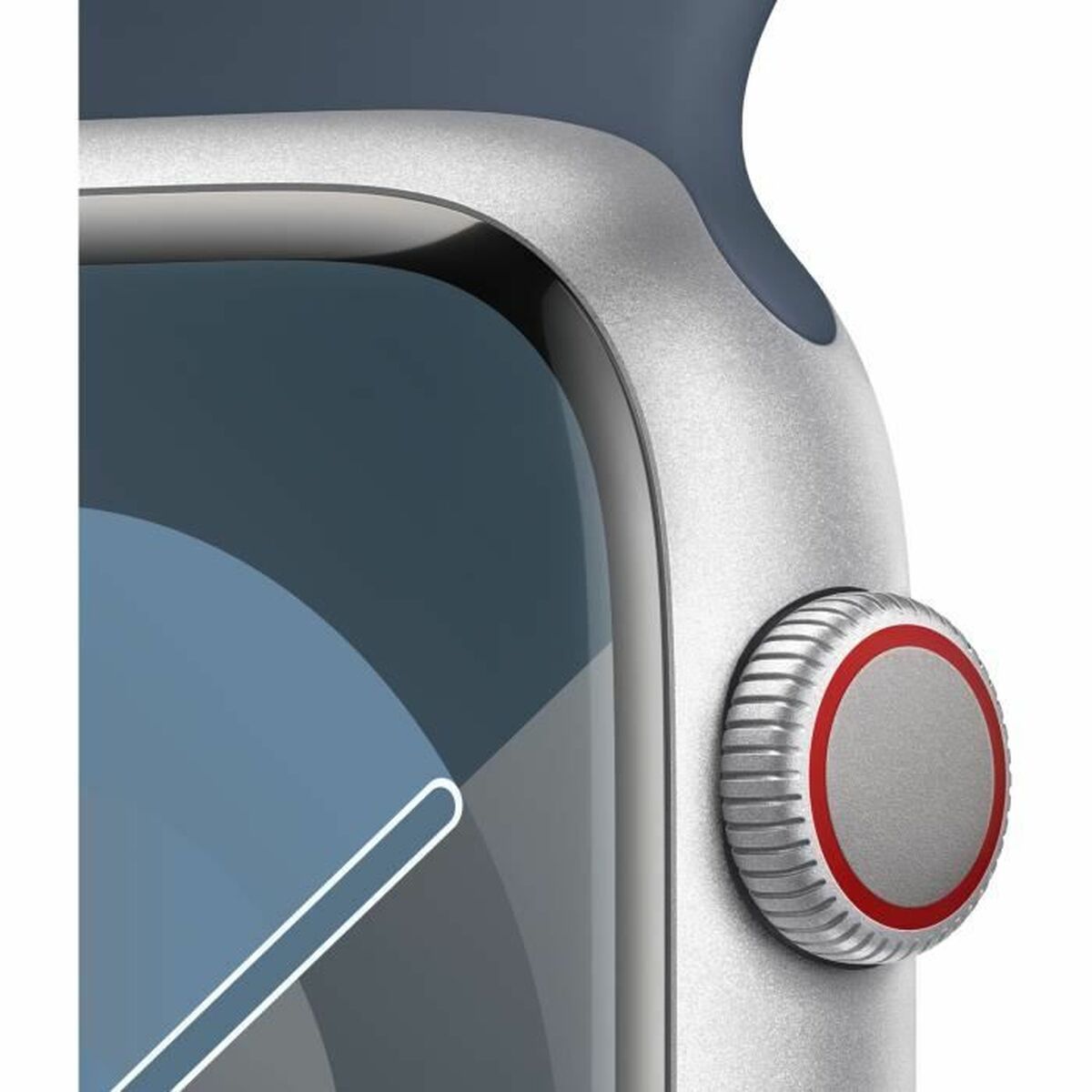Умные часы Apple Series 9 Синий Серебристый 45 mm-3