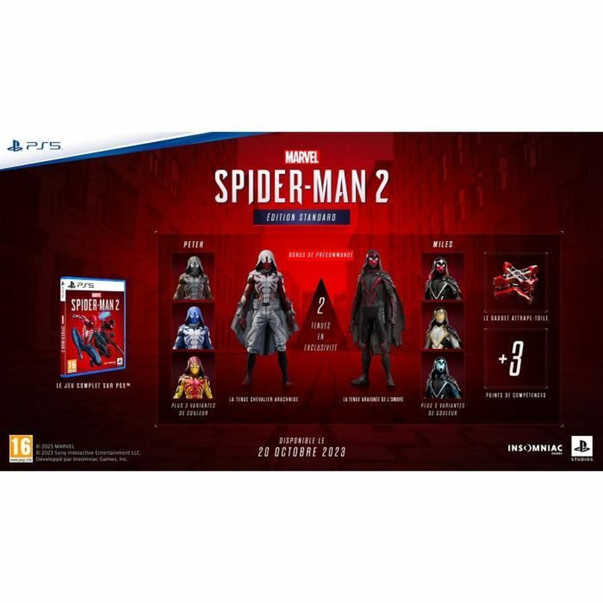 PlayStation 5 Insomniac Games驚異のスパイダーマン2 (FR)ビデオゲーム-2