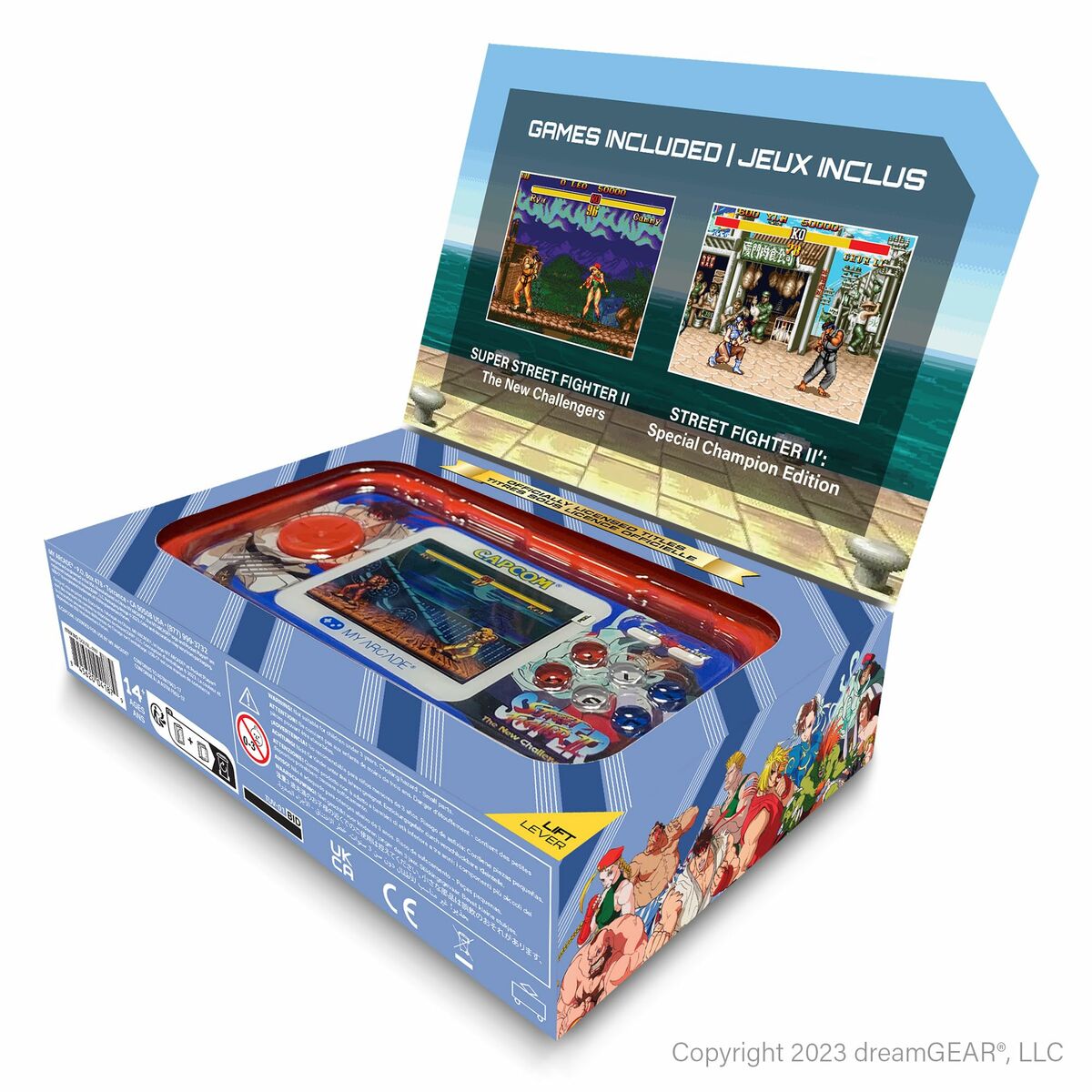 Портативная видеоконсоль My Arcade Pocket Player PRO - Super Street Fighter II Retro Games-3