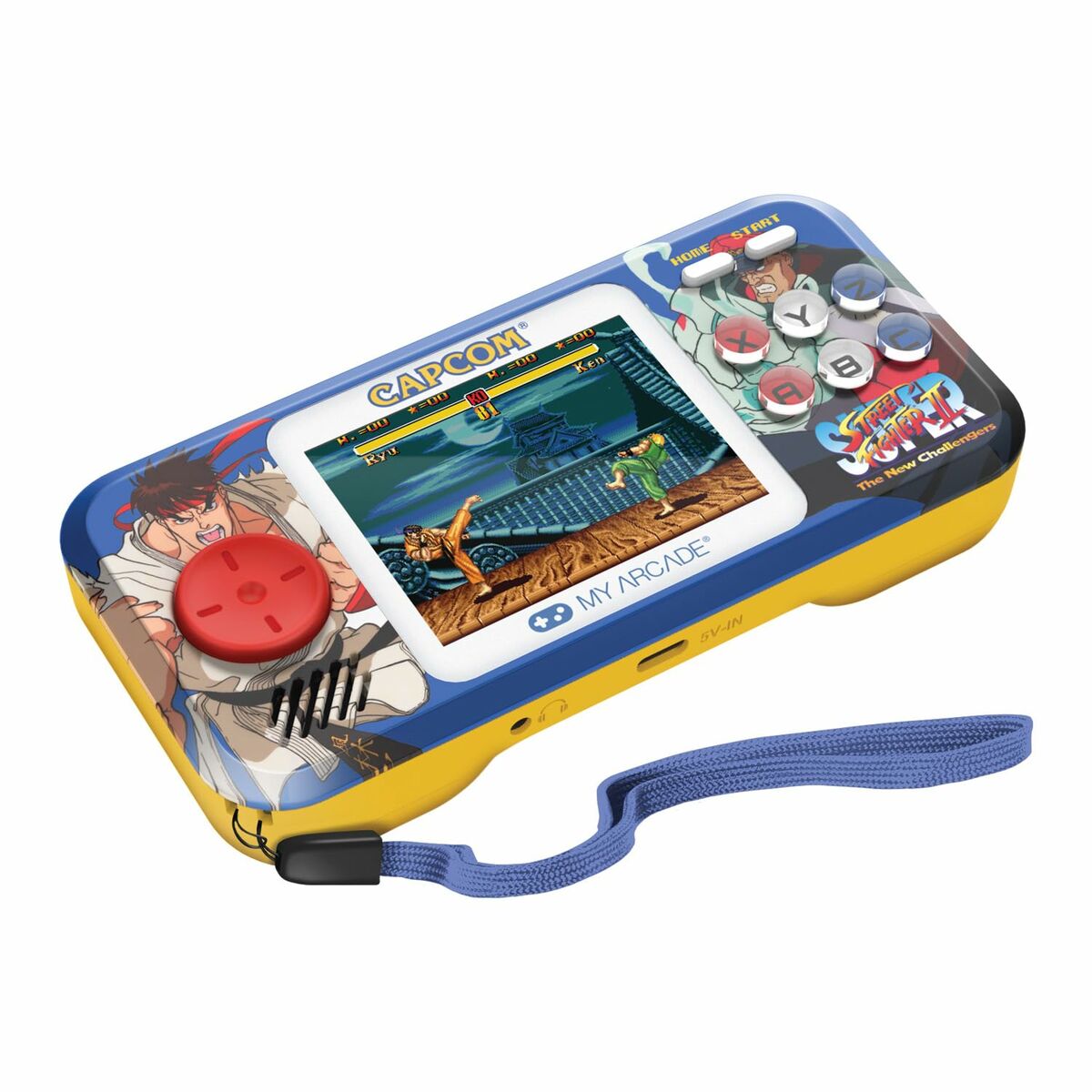 Портативная видеоконсоль My Arcade Pocket Player PRO - Super Street Fighter II Retro Games-6