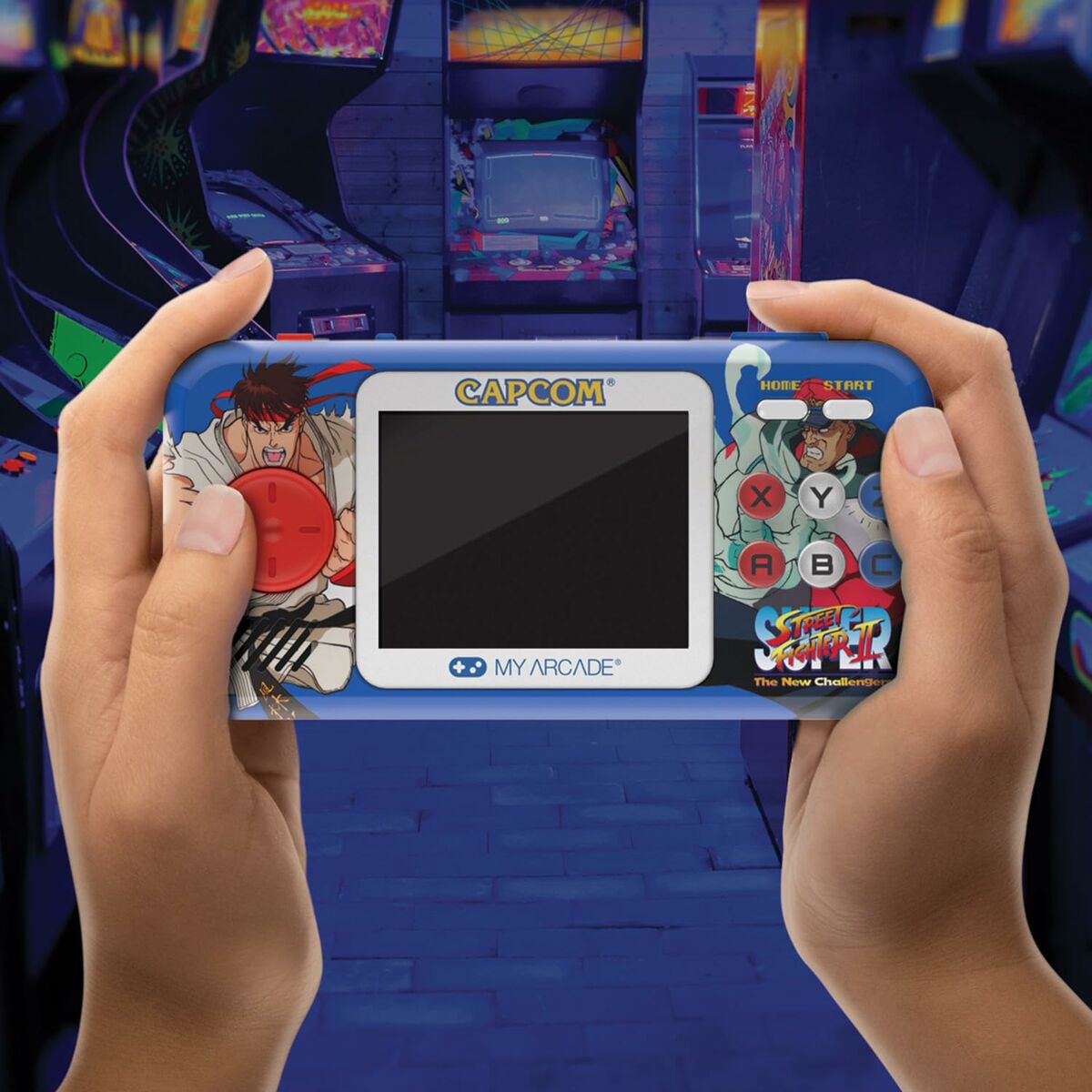 Портативная видеоконсоль My Arcade Pocket Player PRO - Super Street Fighter II Retro Games-7
