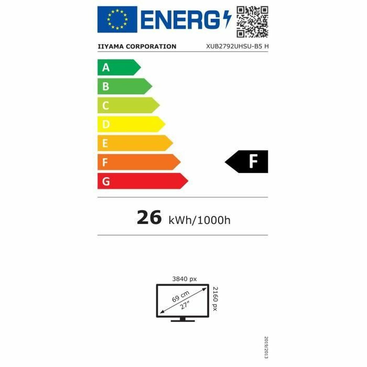 Monitor Iiyama XUB2792UHSU-B5 27 LED IPS Flicker free 60 Hz-3
