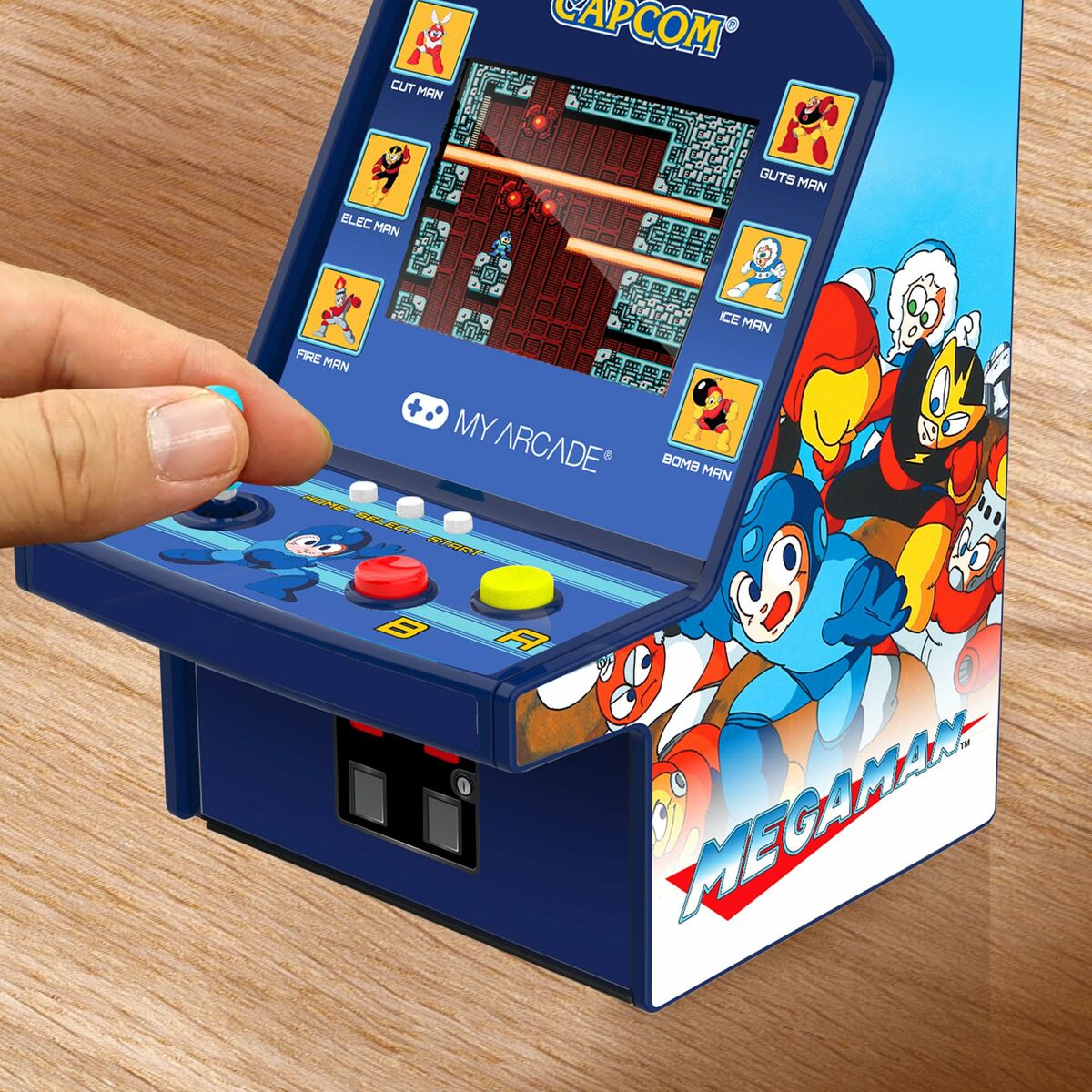 Портативная видеоконсоль My Arcade Micro Player PRO - Megaman Retro Games Синий-4