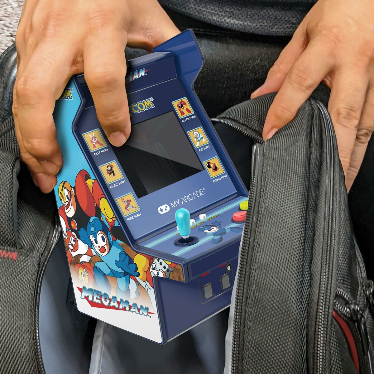 Портативная видеоконсоль My Arcade Micro Player PRO - Megaman Retro Games Синий-7