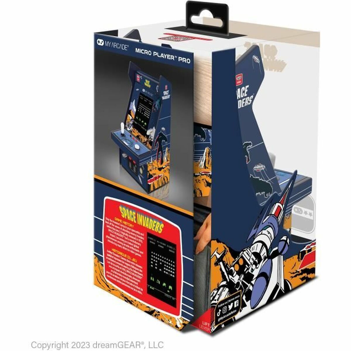 Портативная видеоконсоль My Arcade Micro Player PRO - Space Invaders Retro Games-8