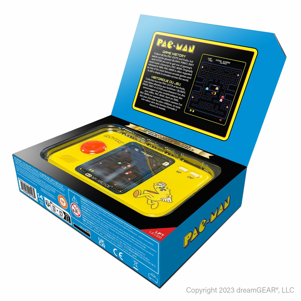 Портативная видеоконсоль My Arcade Pocket Player PRO - Pac-Man Retro Games Жёлтый-2