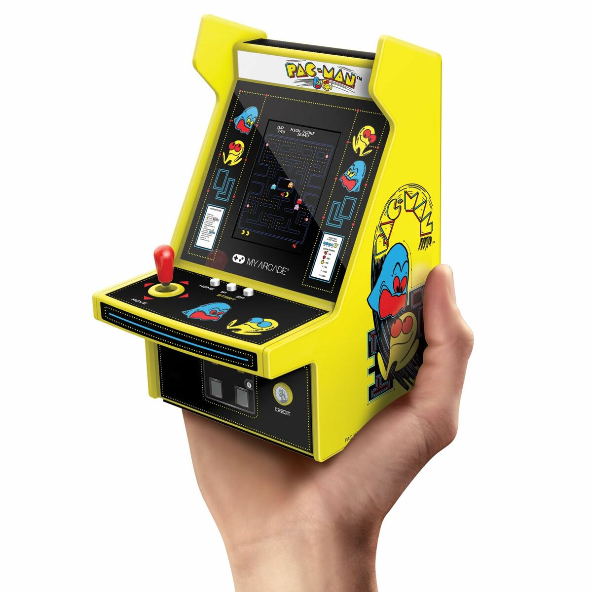 Портативная видеоконсоль My Arcade Micro Player PRO - Pac-Man Retro Games Жёлтый-2