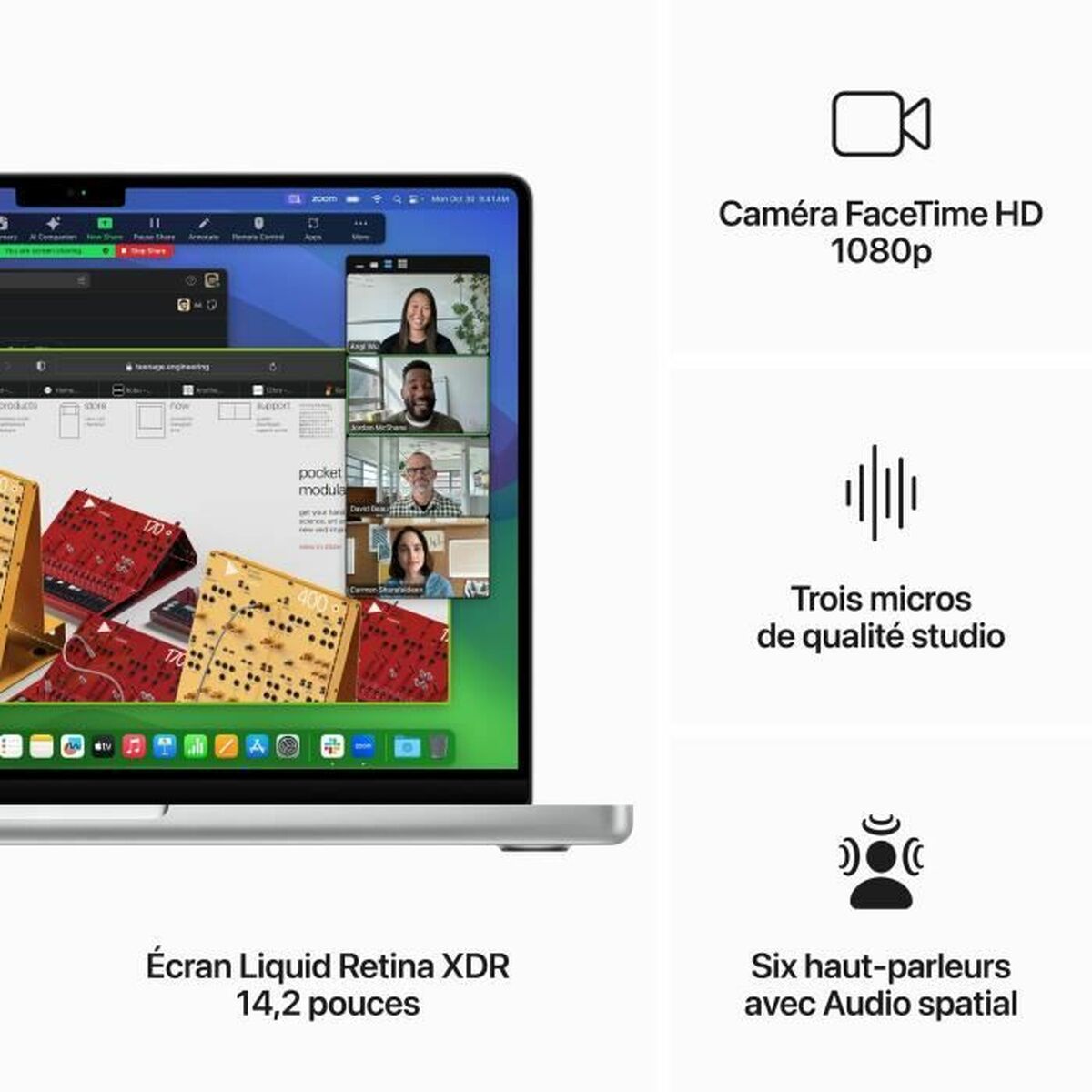 Ноутбук Apple MacBook Pro Laptop 8 GB RAM 512 GB Azerty французский M3-3