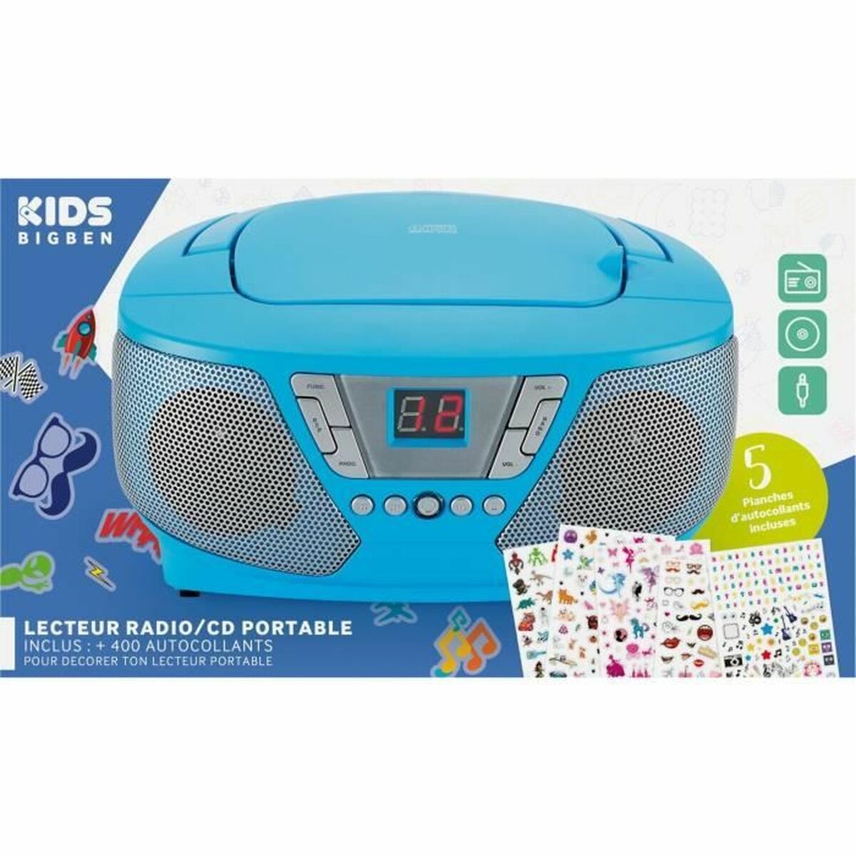 Радио BigBen Connected CD60BLSTICK Синий-2