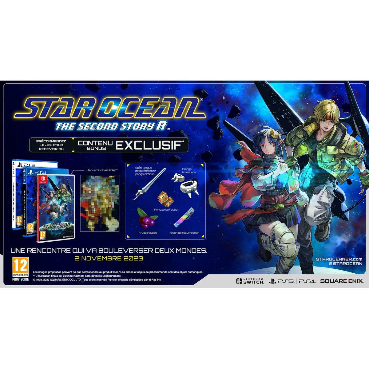 Видеоигры PlayStation 5 Square Enix Star Ocean: The Second Story R (FR)-2