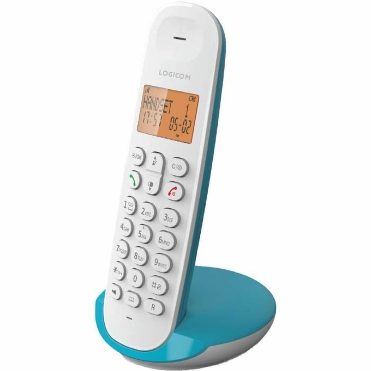 Стационарный телефон Logicom DECT ILOA 150 SOLO бирюзовый-6