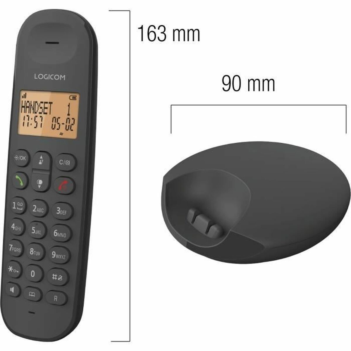 Стационарный телефон Logicom DECT ILOA 250 DUO Чёрный-2