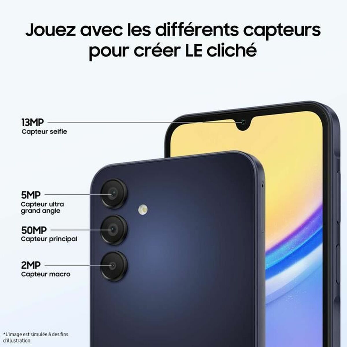 Samsung A15 4 GB RAM 128 GB ყვითელი სმარტფონები-5