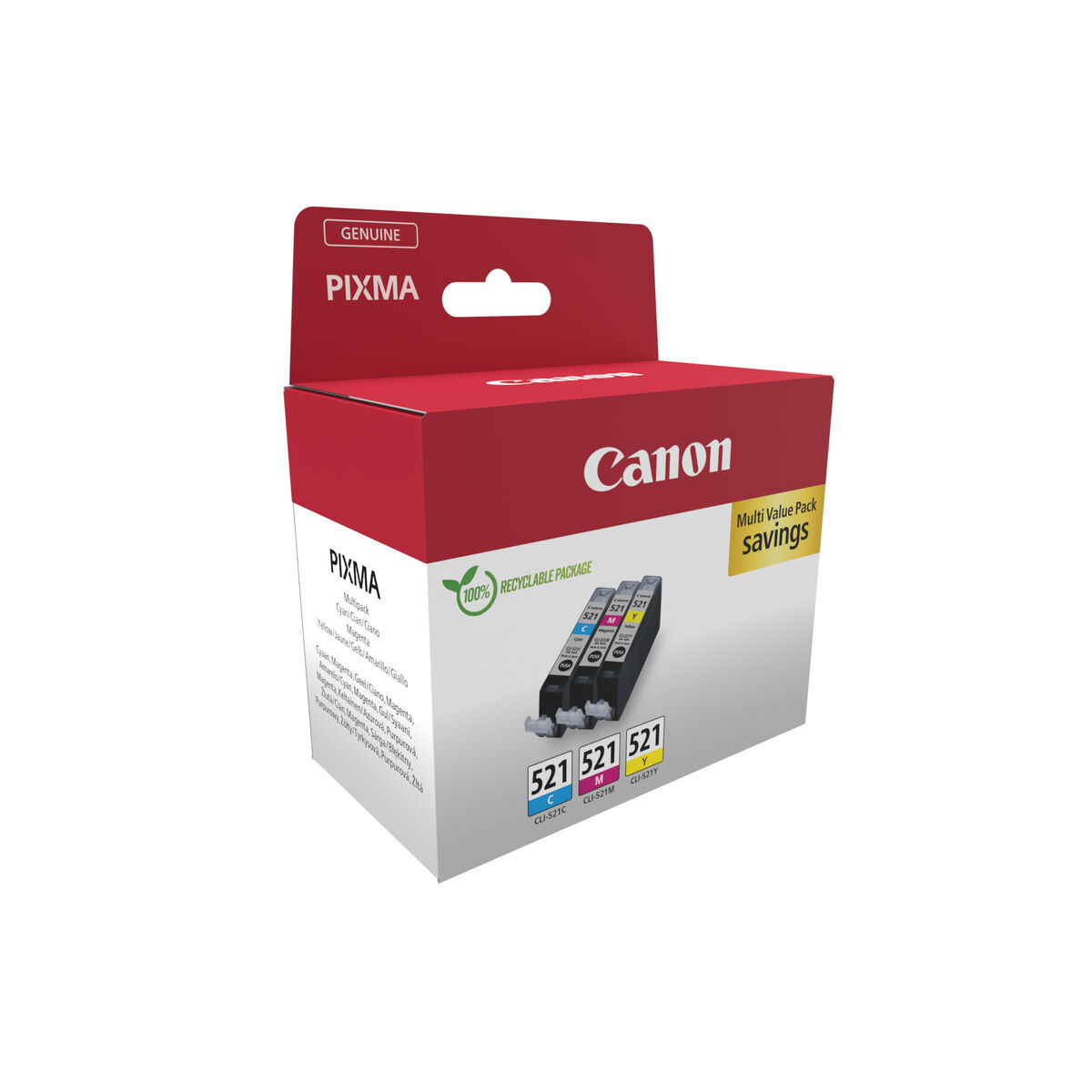 Canon Original Ink Cartridge وردي/أصفر متعدد الألوان-3