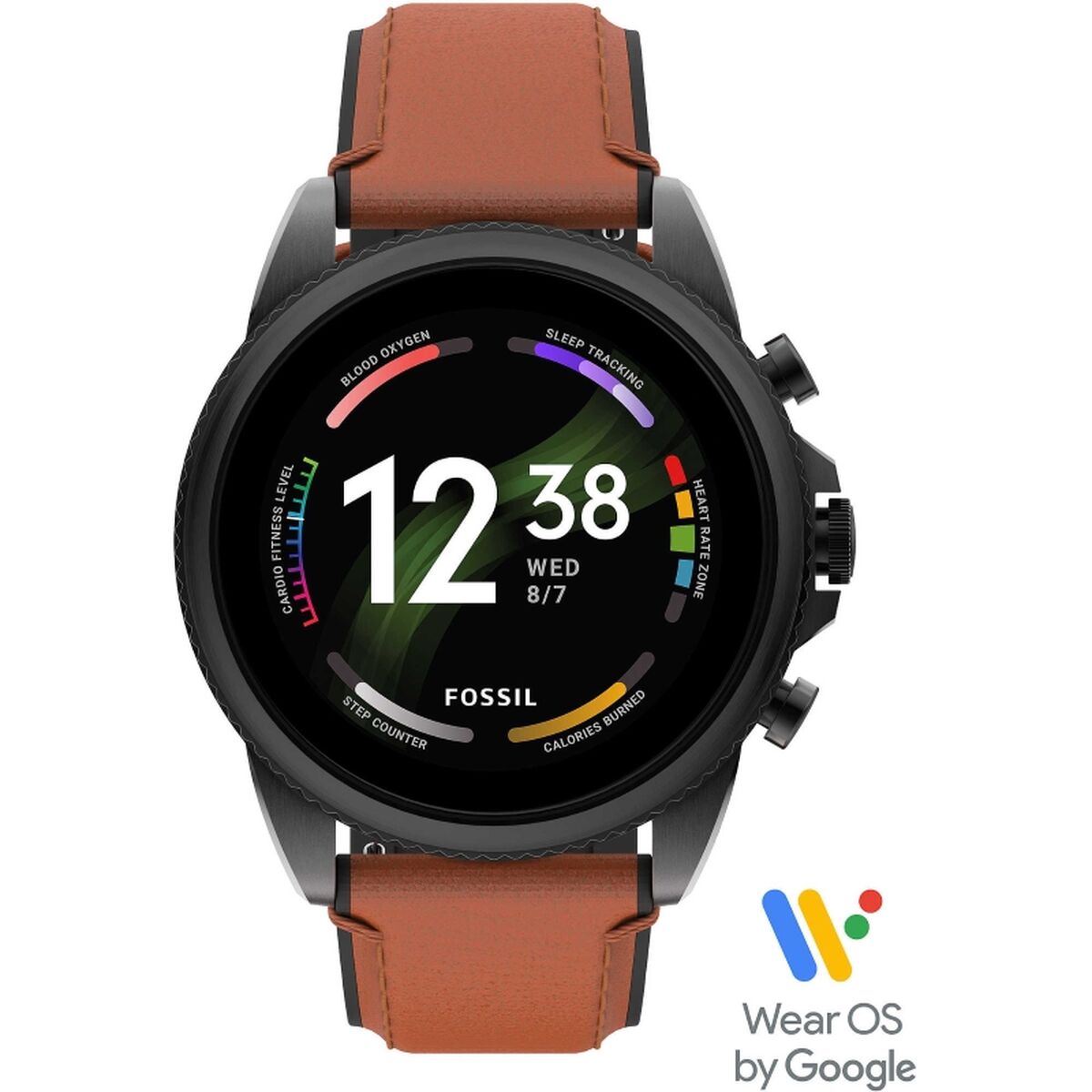 Умные часы Fossil FTW4062 Чёрный Коричневый 1,28-2