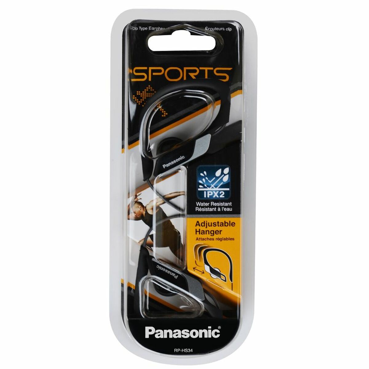 Спортивные наушники Panasonic RPHS34EK      * Чёрный-2