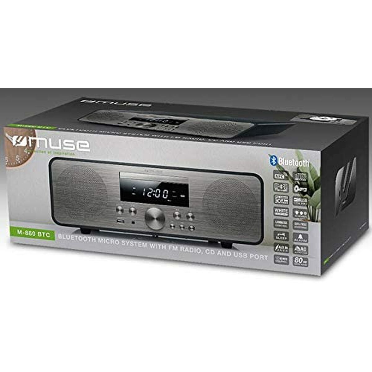 Мини музыкальный центр Muse M880BTC     80W 80W-3