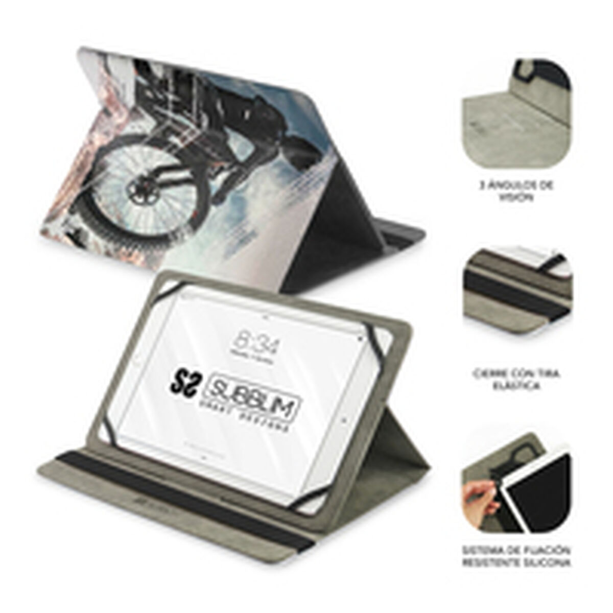 Чехол для планшета Subblim Trendy Biker Разноцветный 11-6
