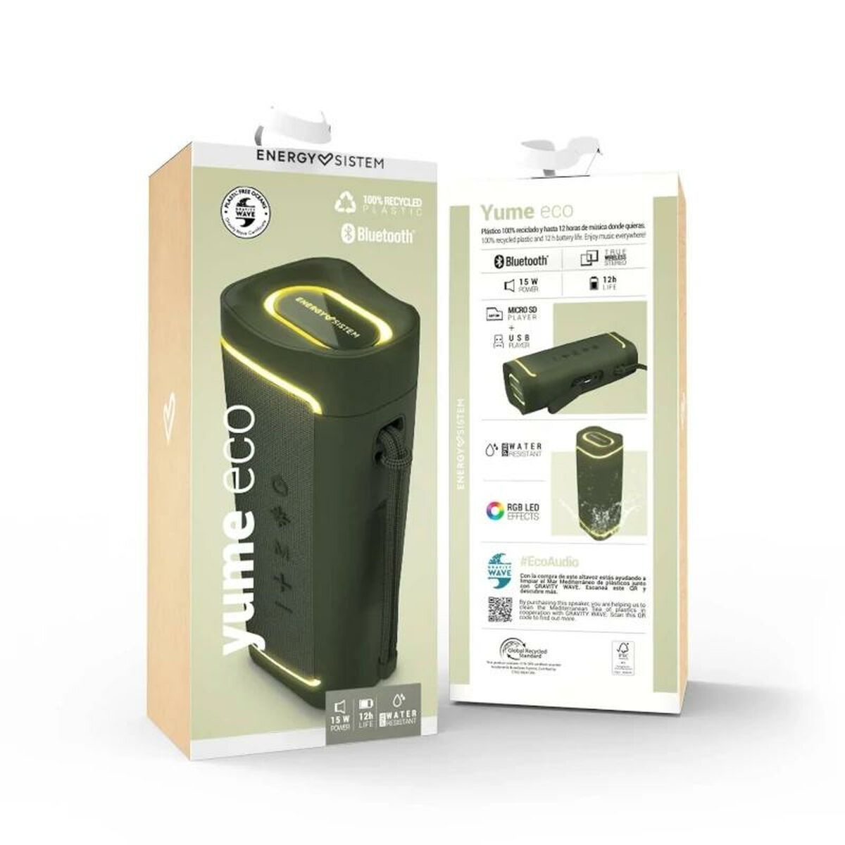 Портативный Bluetooth-динамик Energy Sistem 457847 15 W LED RGB-2