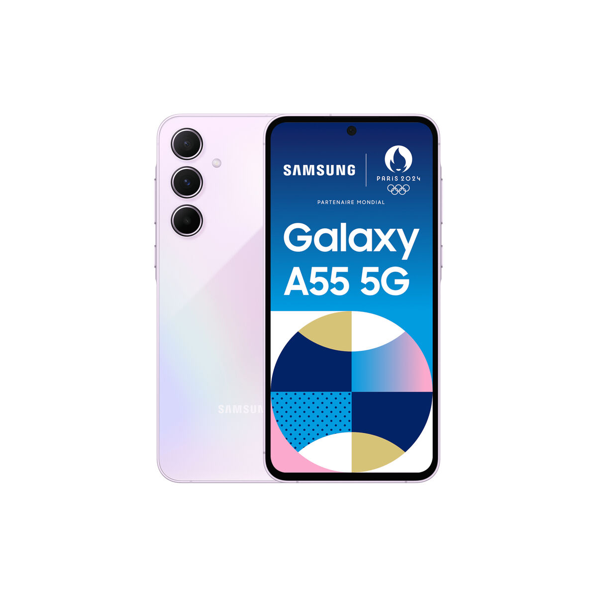 Akıllı telefonlar Samsung A55 5G L. VIOLET 8 GB RAM 256 GB Siyah Mor