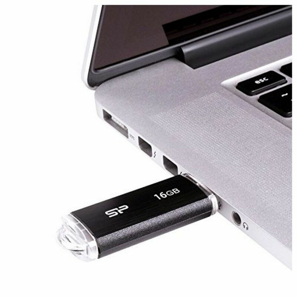 USВ-флешь память Silicon Power SP016GBUF2U02V1K 16 GB USB 2.0 Чёрный 16 Гб-3
