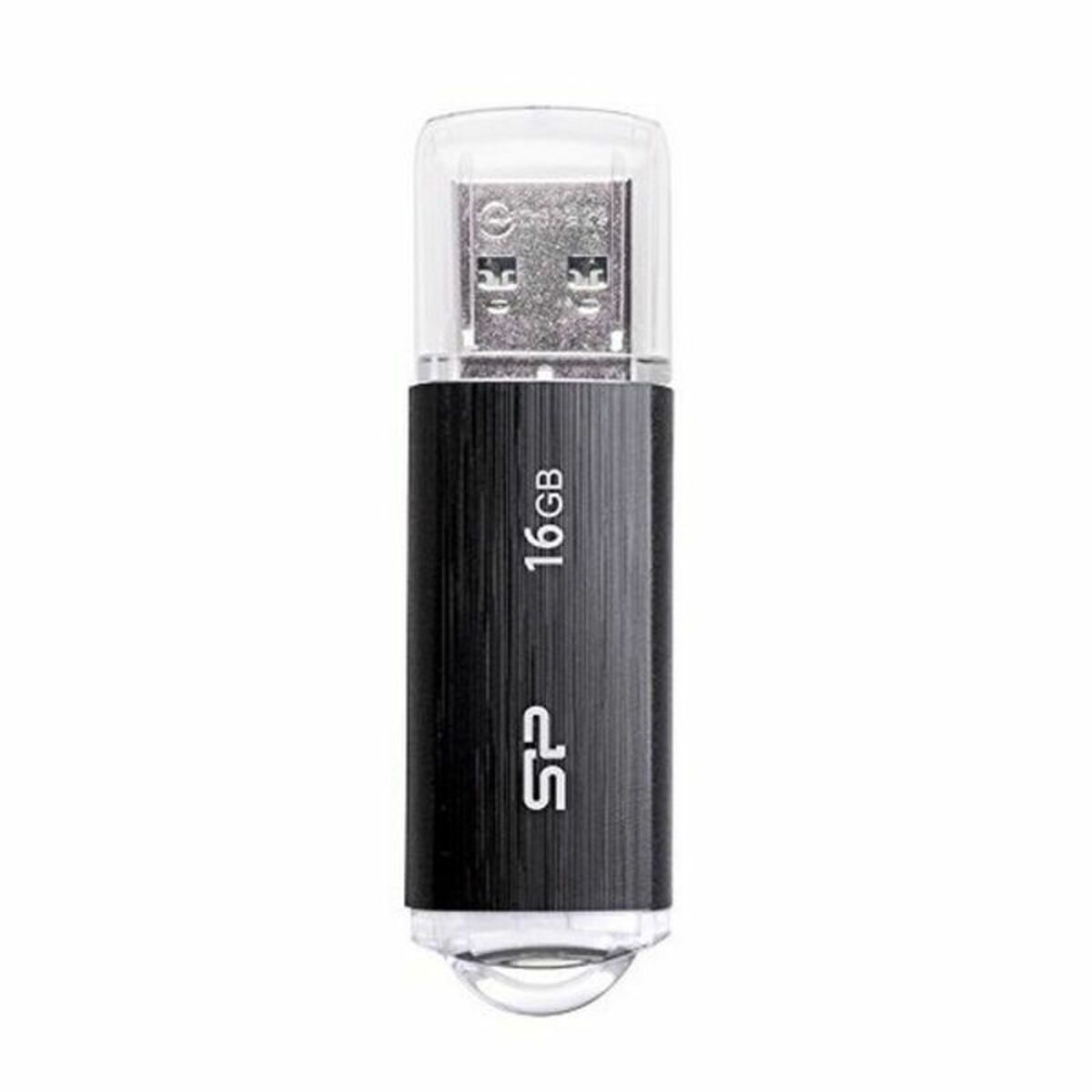 USВ-флешь память Silicon Power SP016GBUF2U02V1K 16 GB USB 2.0 Чёрный 16 Гб-4