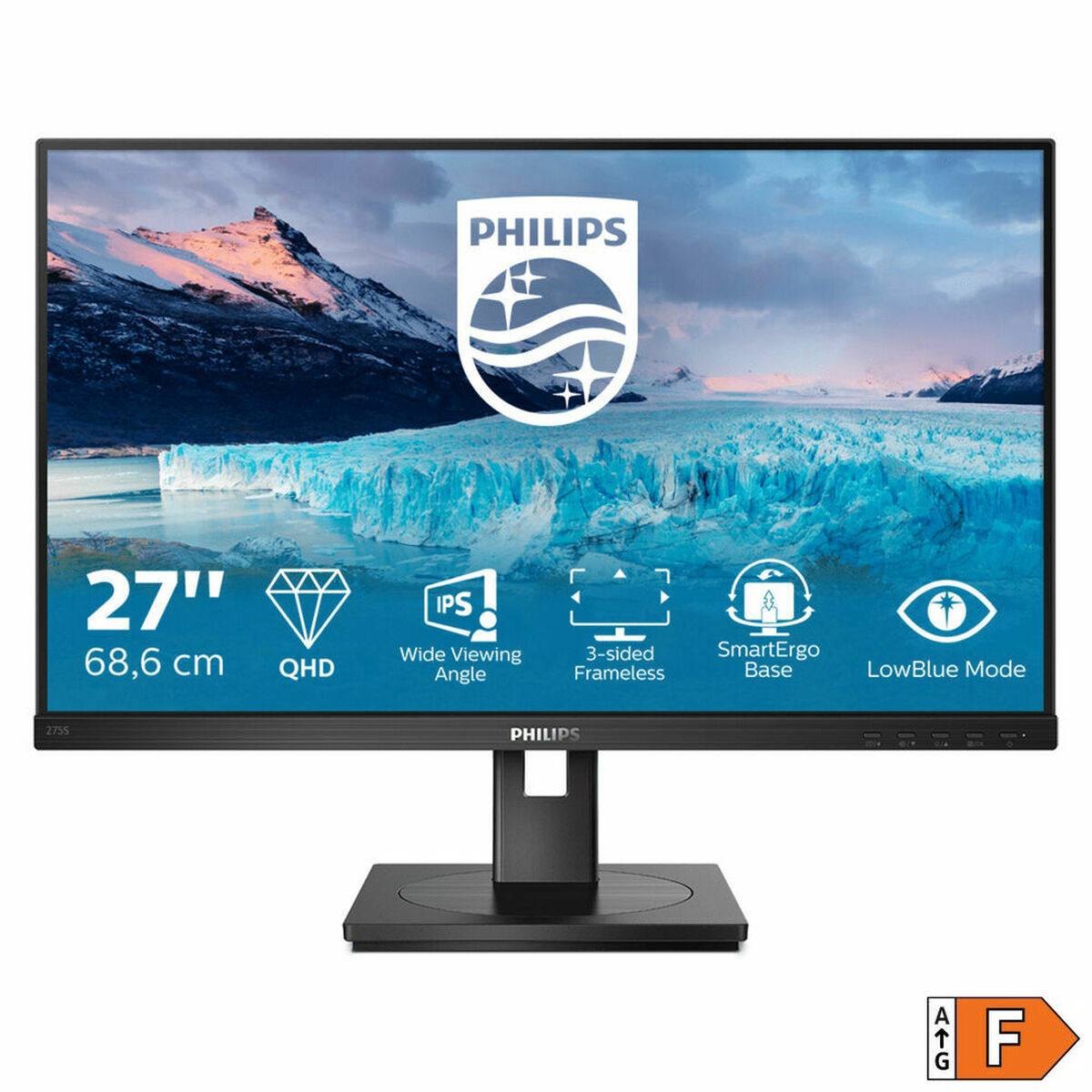 Монитор Philips 275S1AE/00 IPS 2K ULTRA HD 27 LED IPS LCD Flicker مجانًا 75 هرتز 27-2