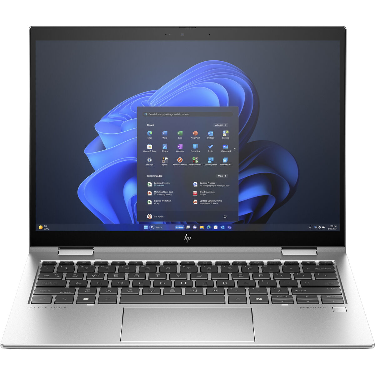 Ordinateur portable HP Elite 830 G11 X360 13,3 Intel Core Ultra 5 125U 16 GB RAM 512 Go SSD Qwerty US