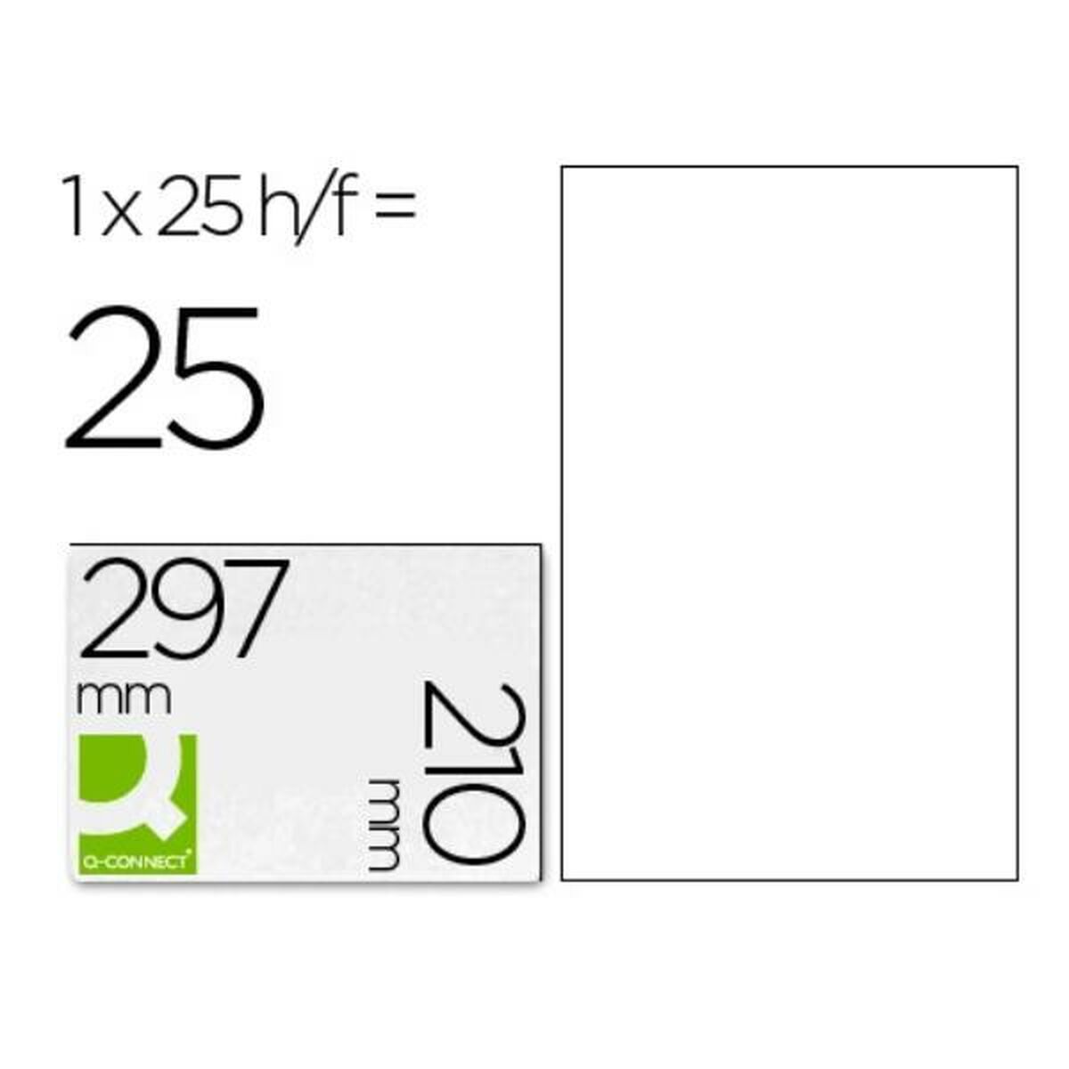 Клейкие этикетки Q-Connect KF00228 Прозрачный-2