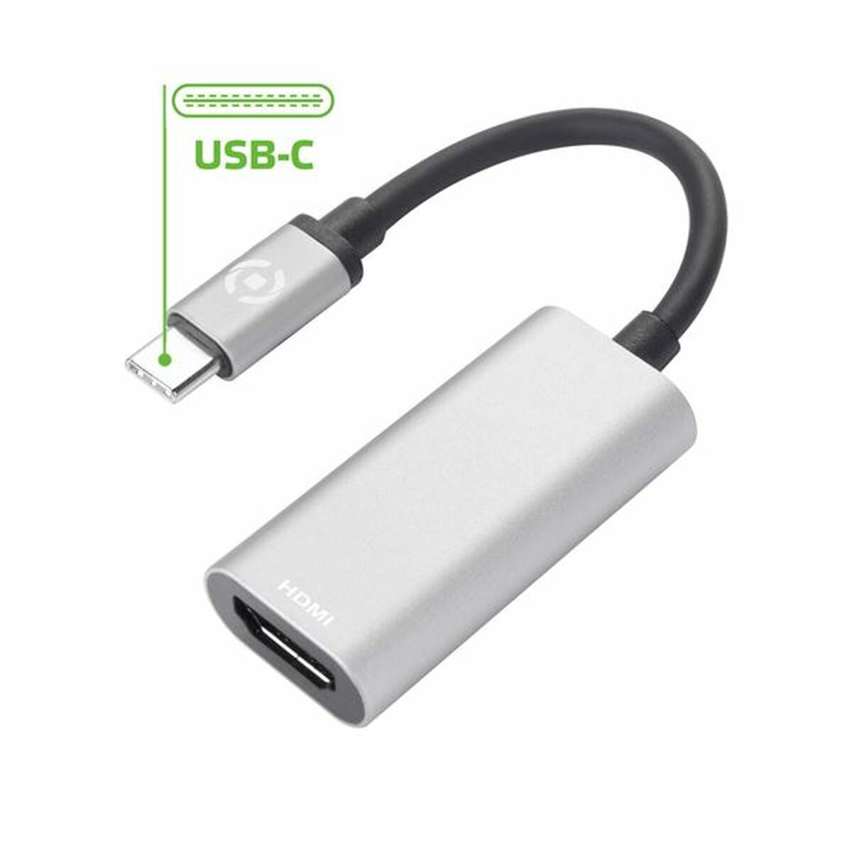 USB-C-разветвитель Celly PROUSBCHDMIDS Серый-2
