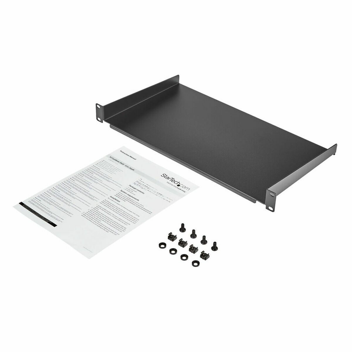 Фиксированная полка для стеллажа Startech CABSHELF1U10-2