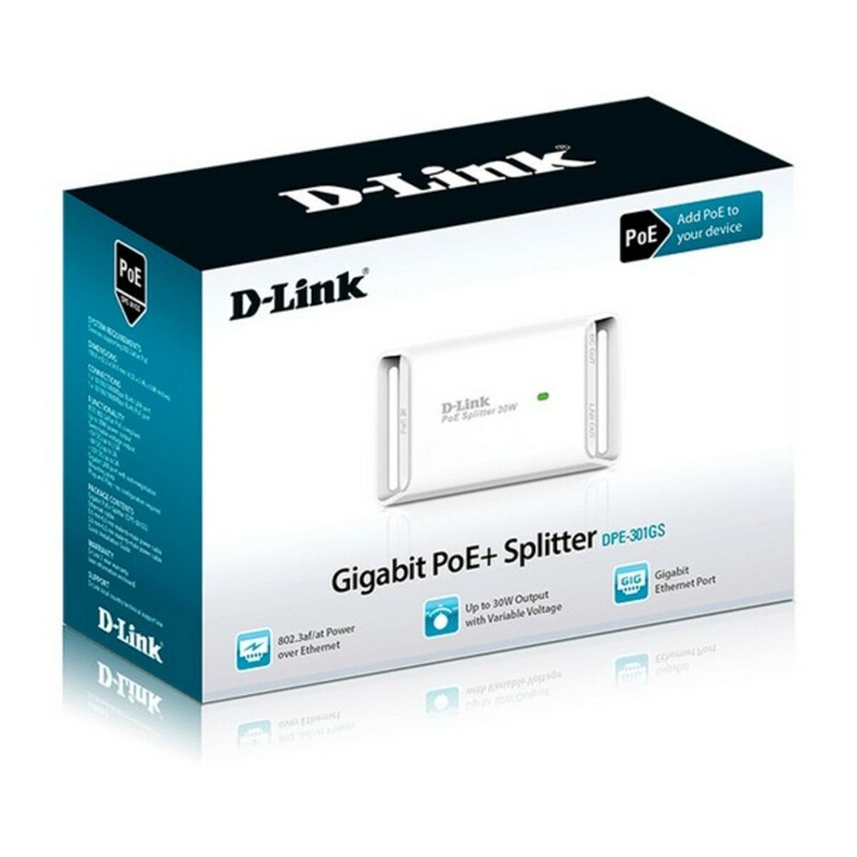 Инжектор PoE D-Link DPE-301GS-6