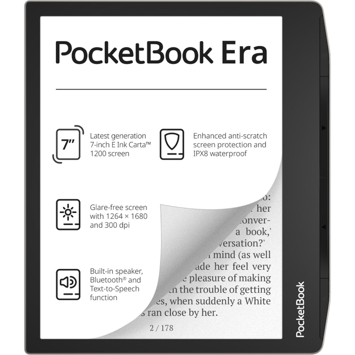 Эл. книга PocketBook 700 Era Silver Разноцветный Чёрный/Серебристый 16 Гб 7-3