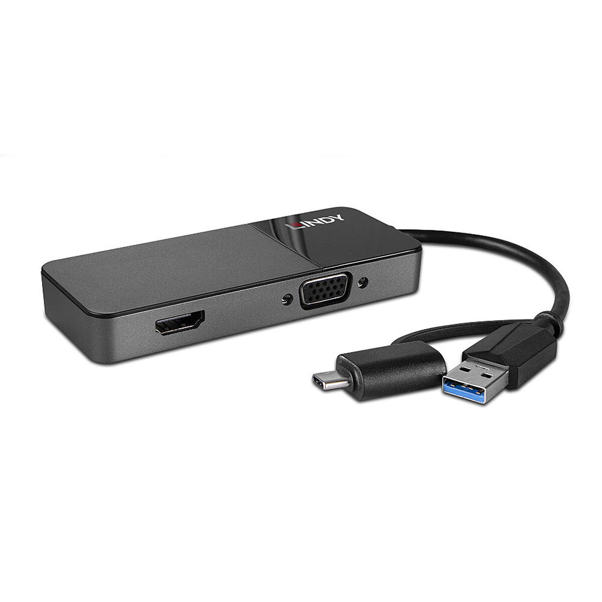 USB-разветвитель LINDY 43354 Чёрный-2
