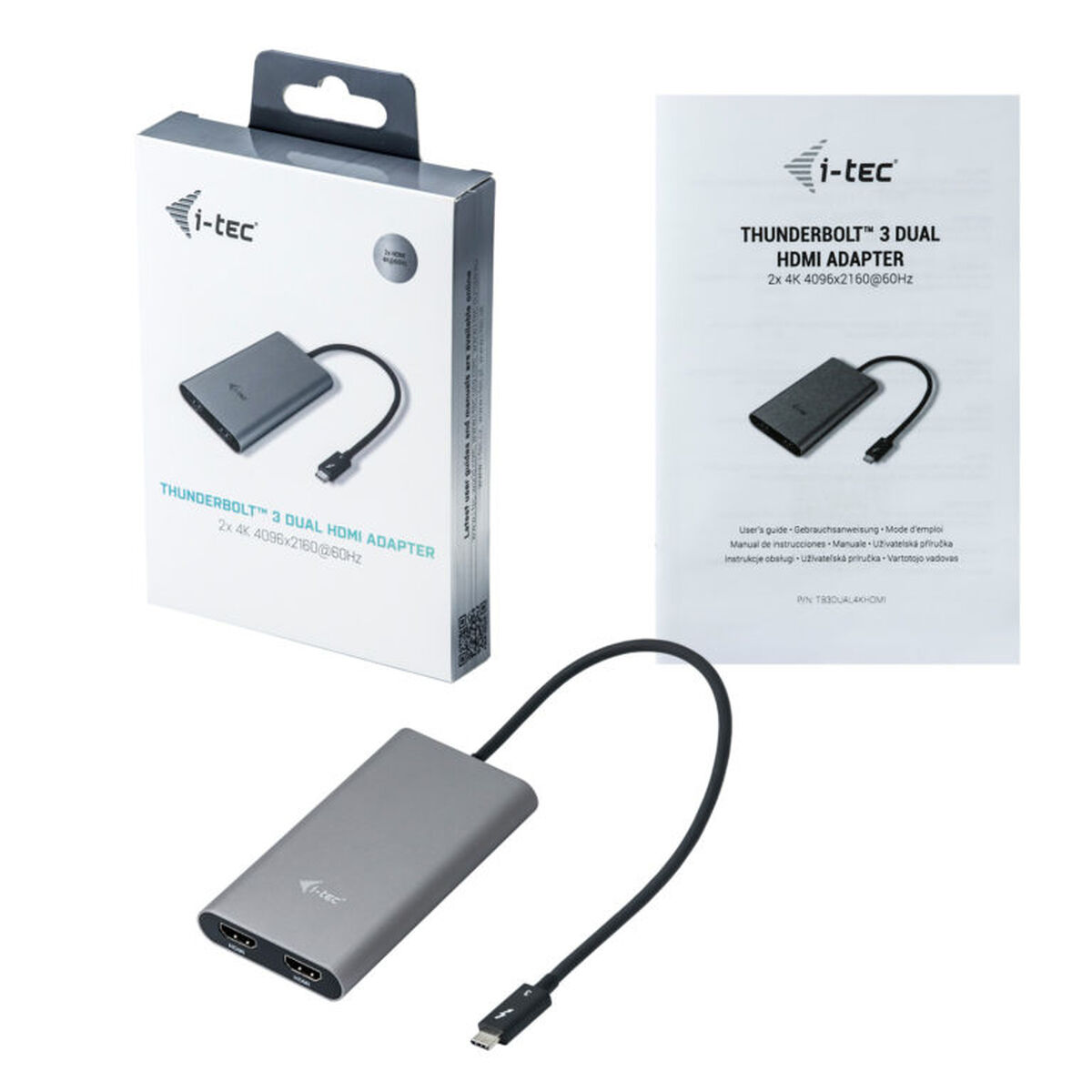 HDMI-адаптер i-Tec TB3DUAL4KHDMI Thunderbolt 3-2