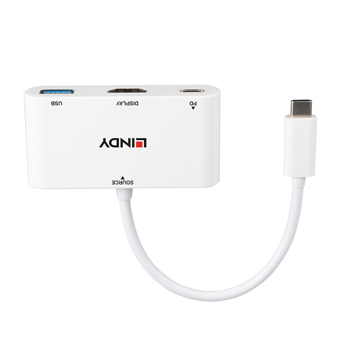 USB-разветвитель LINDY 43340 Белый-2