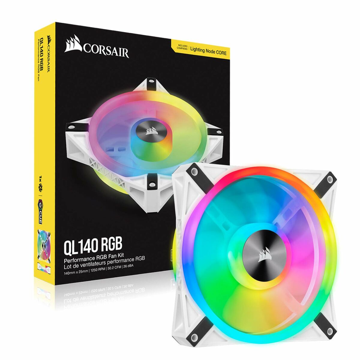 Вентилятор в корпусе Corsair iCUE QL140-2