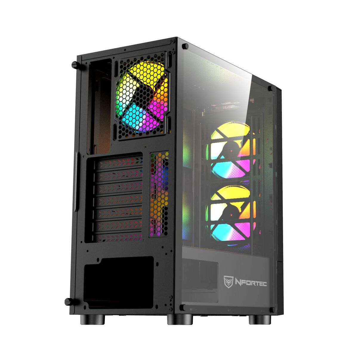 Блок полубашня ATX Galileo Nfortec Caelum Чёрный-2