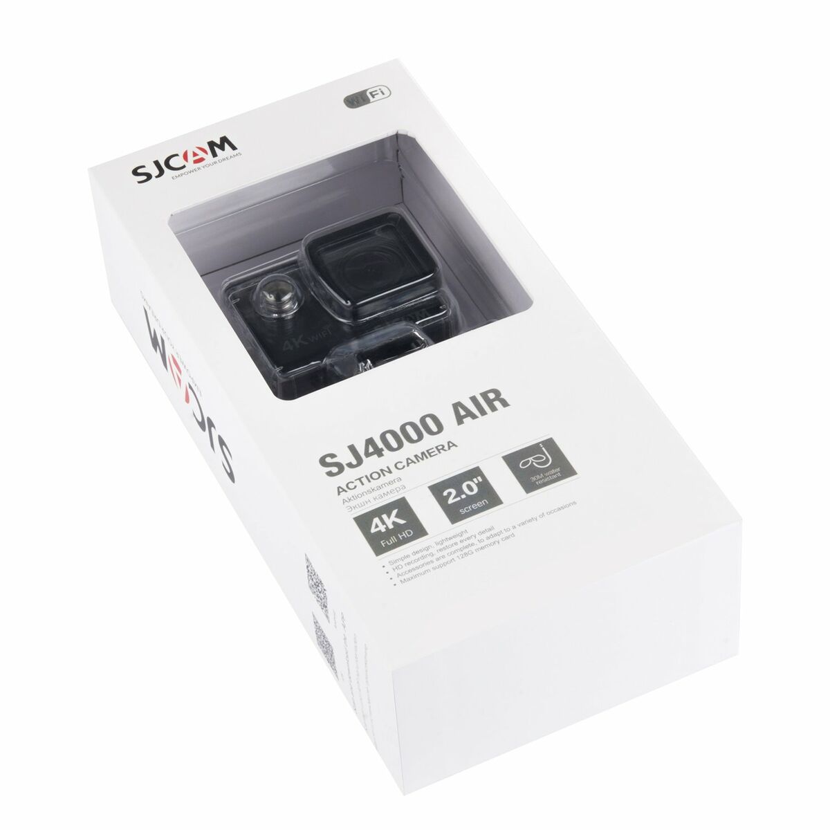 Спортивная камера с аксессуарами SJCAM SJ4000 Air 4K Wi-Fi-3