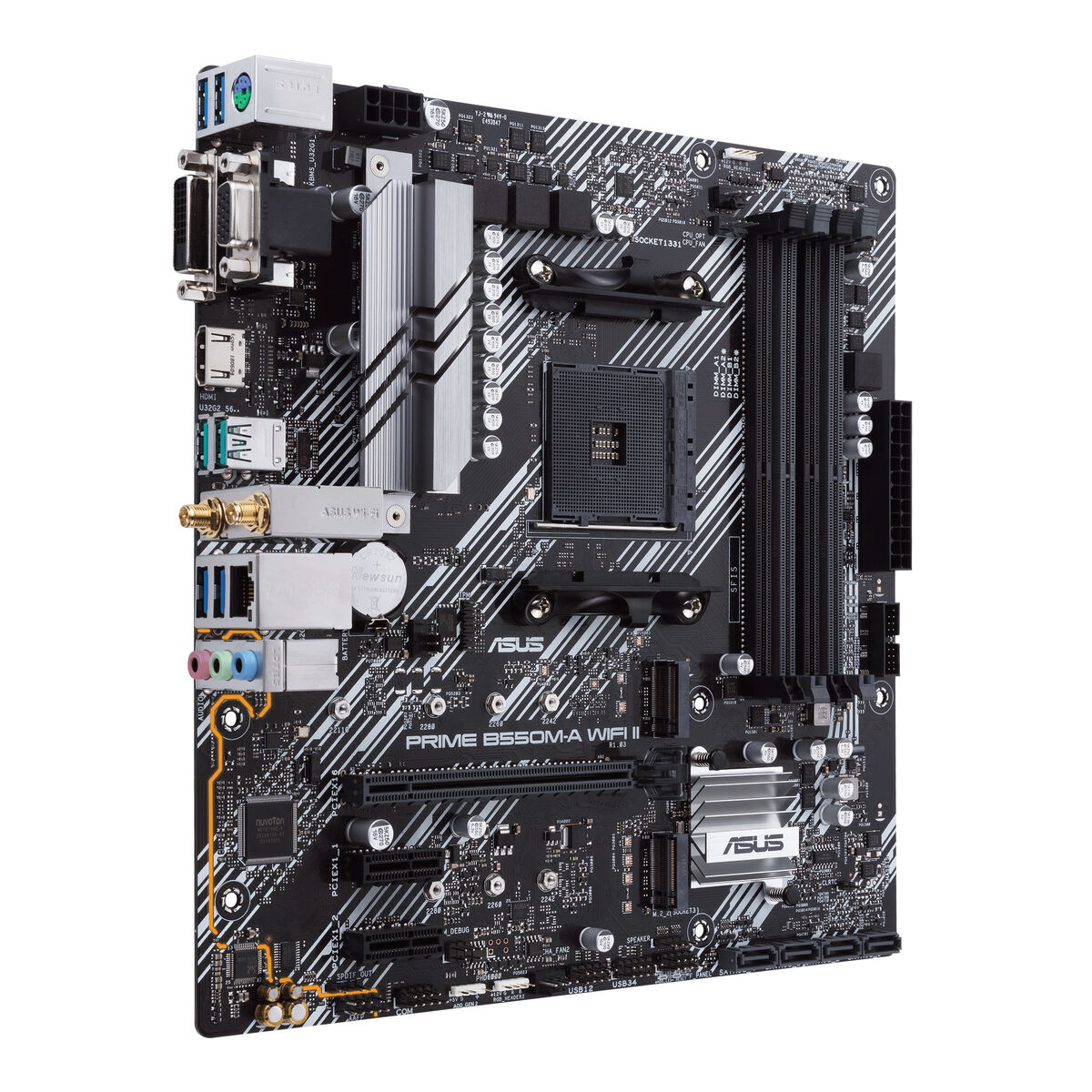 Материнская плата Asus PRIME B550M-A WIFI II AMD B550 AMD AMD AM4-2