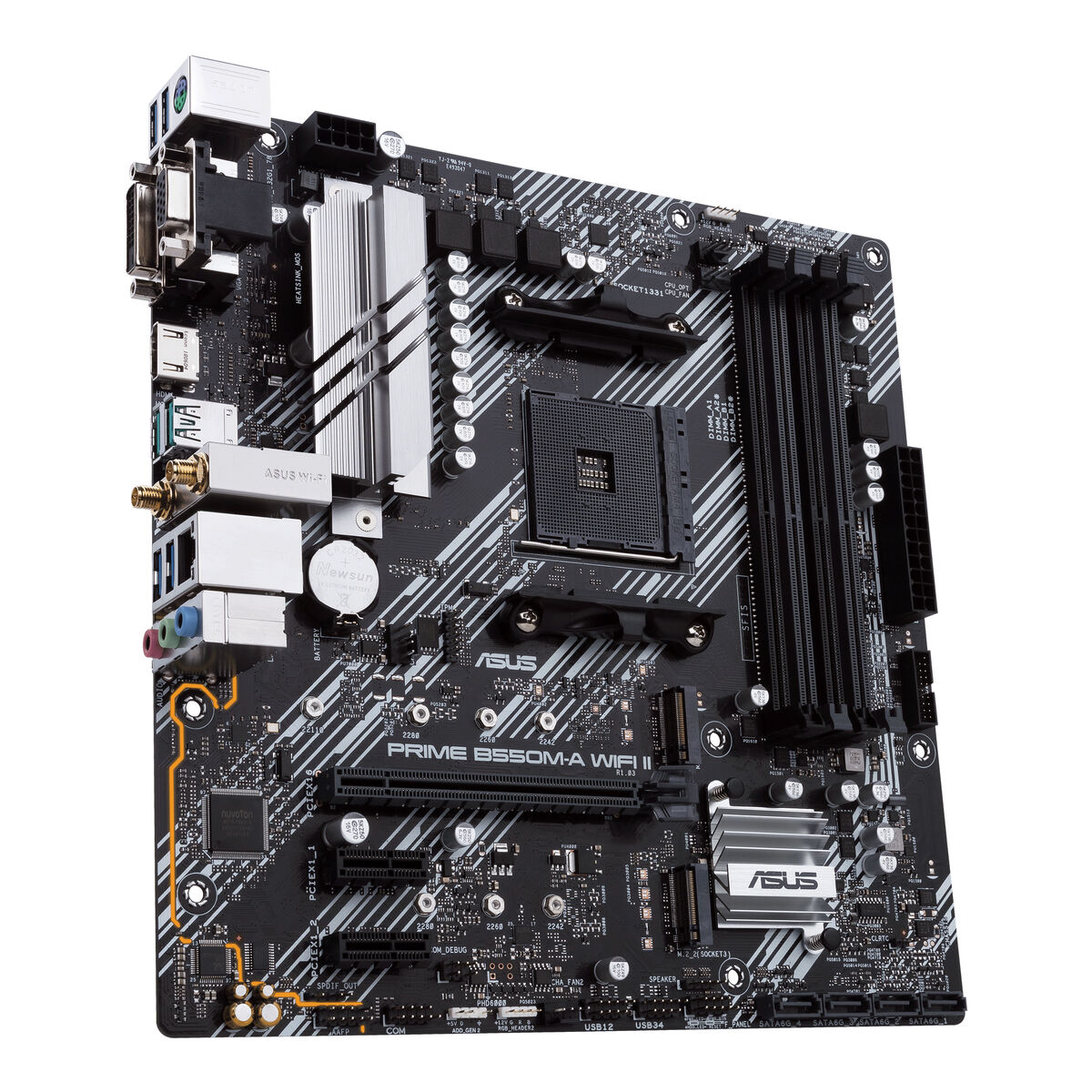 Материнская плата Asus PRIME B550M-A WIFI II AMD B550 AMD AMD AM4-3