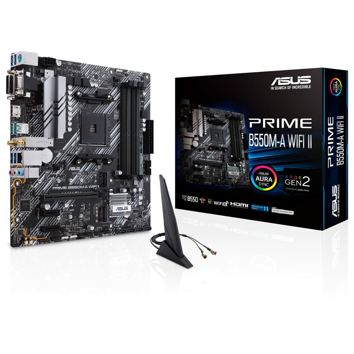 Материнская плата Asus PRIME B550M-A WIFI II AMD B550 AMD AMD AM4-5