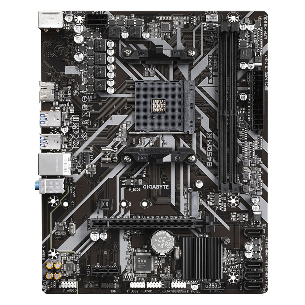 Материнская плата Gigabyte B450M K (rev. 1.0)-2