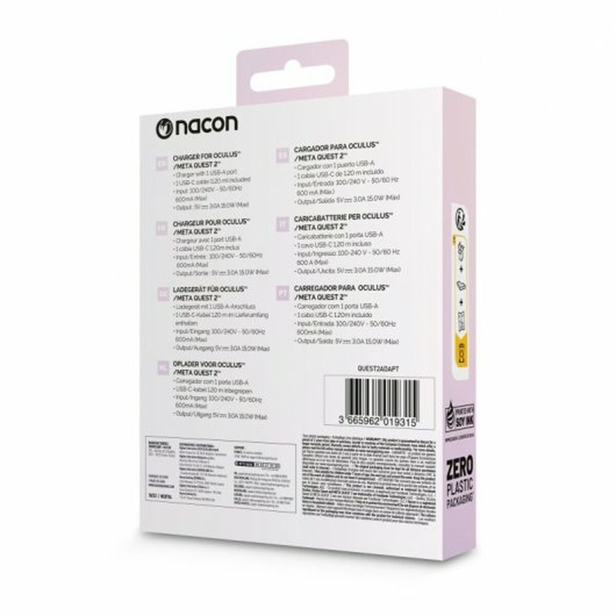 網絡充電器+USB A電纜-USB C Nacon-2