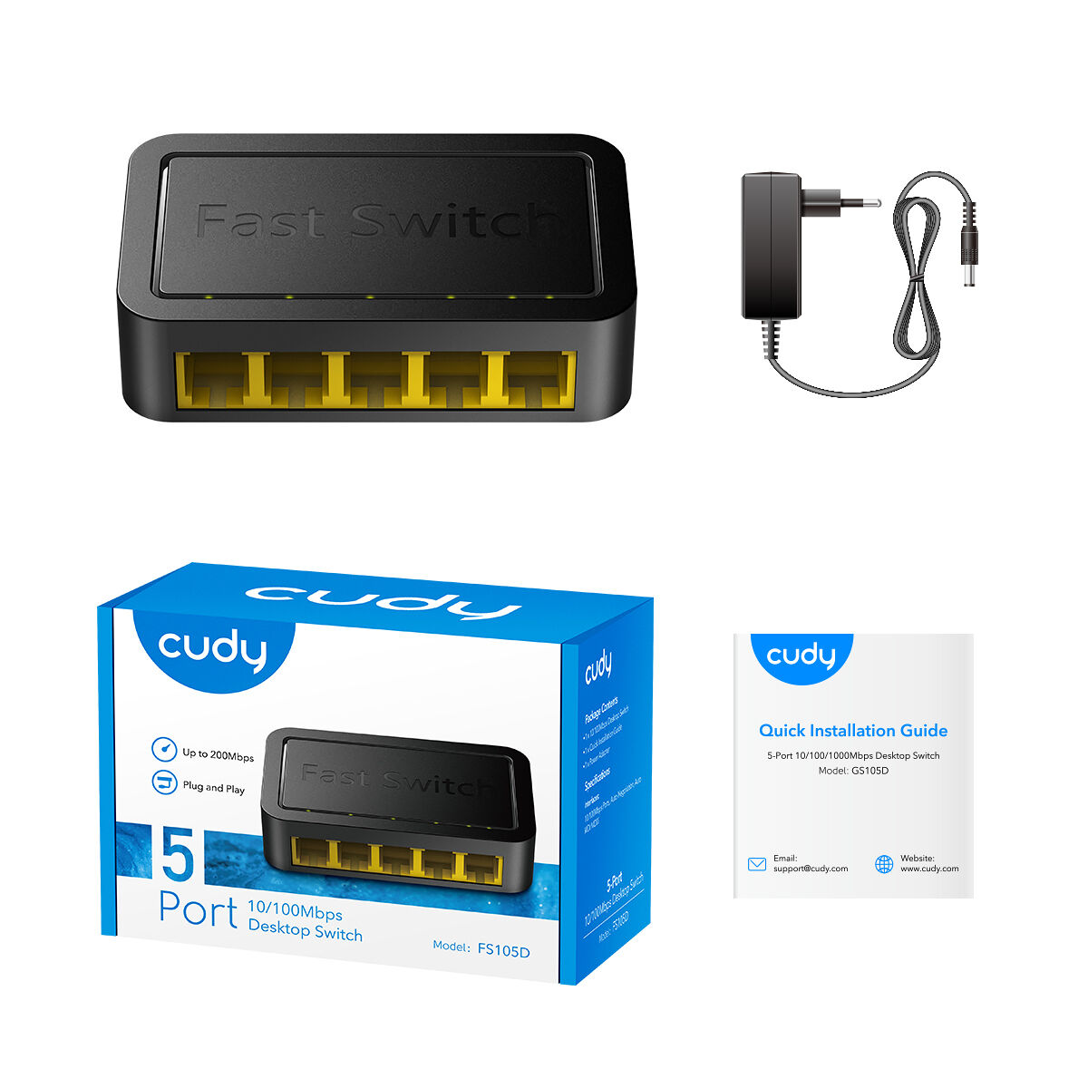 Переключатель Cudy FS105D-3