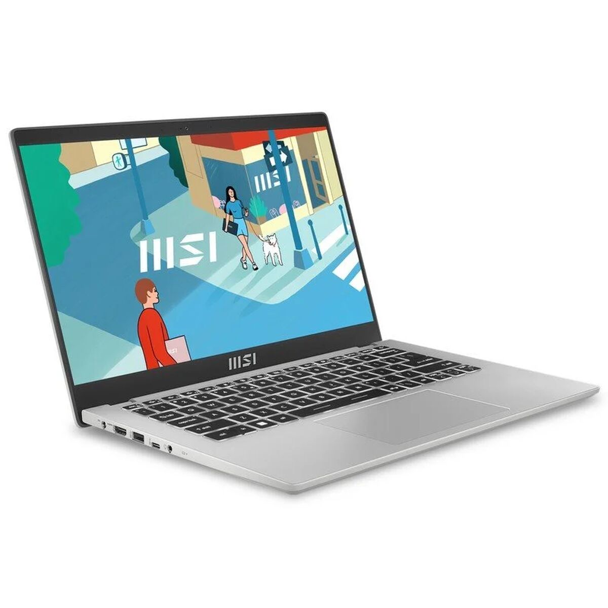 노트북 MSI Modern 14 C13M-447XES 스페인어 Qwerty 14 인텔 코어 i5-1335U 16GB RAM 512GB SSD-4