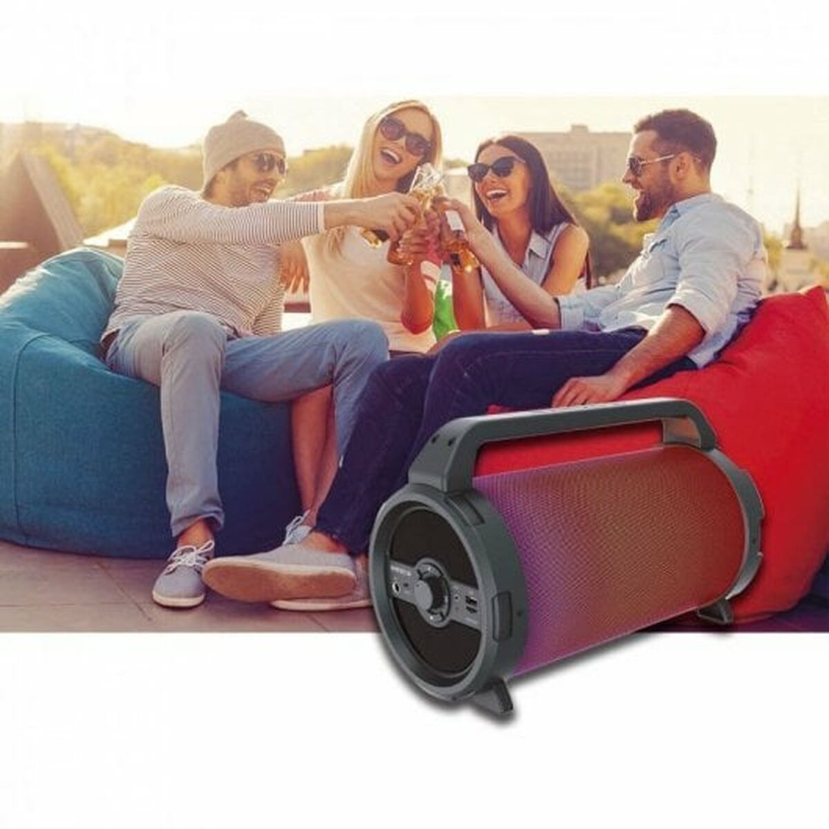 Портативный Bluetooth-динамик Avenzo AV-SP3301B Чёрный-3