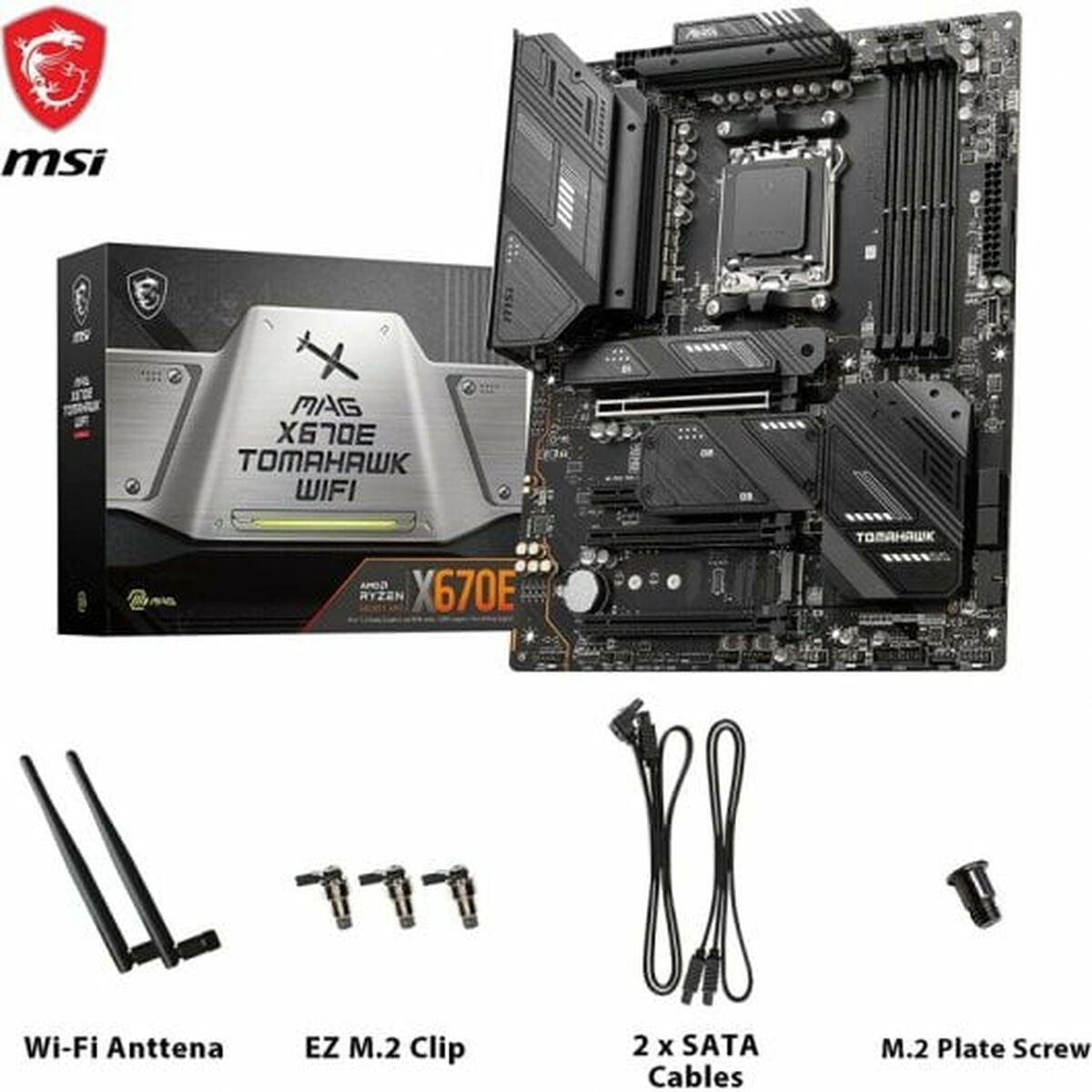 Материнская плата MSI MAG X670E TOMAHAWK WIFI AMD AMD X670 AMD AM5-2